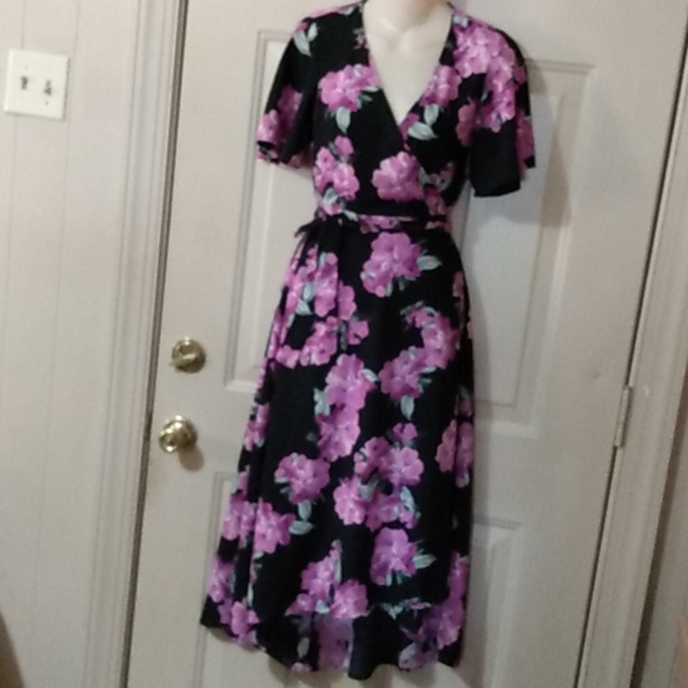 Vintage fit n flare wrap milkmaid  dress